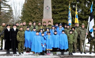 Eesti Vabariigi 104. aastapäeva tähistamine Räpinas 24.02.2022